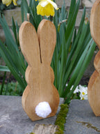 große Osterhasen, Holzhasen, Dekohasen, Ostern, Frühling, Dekoration Haustüre, Osterdekoration Haustüre