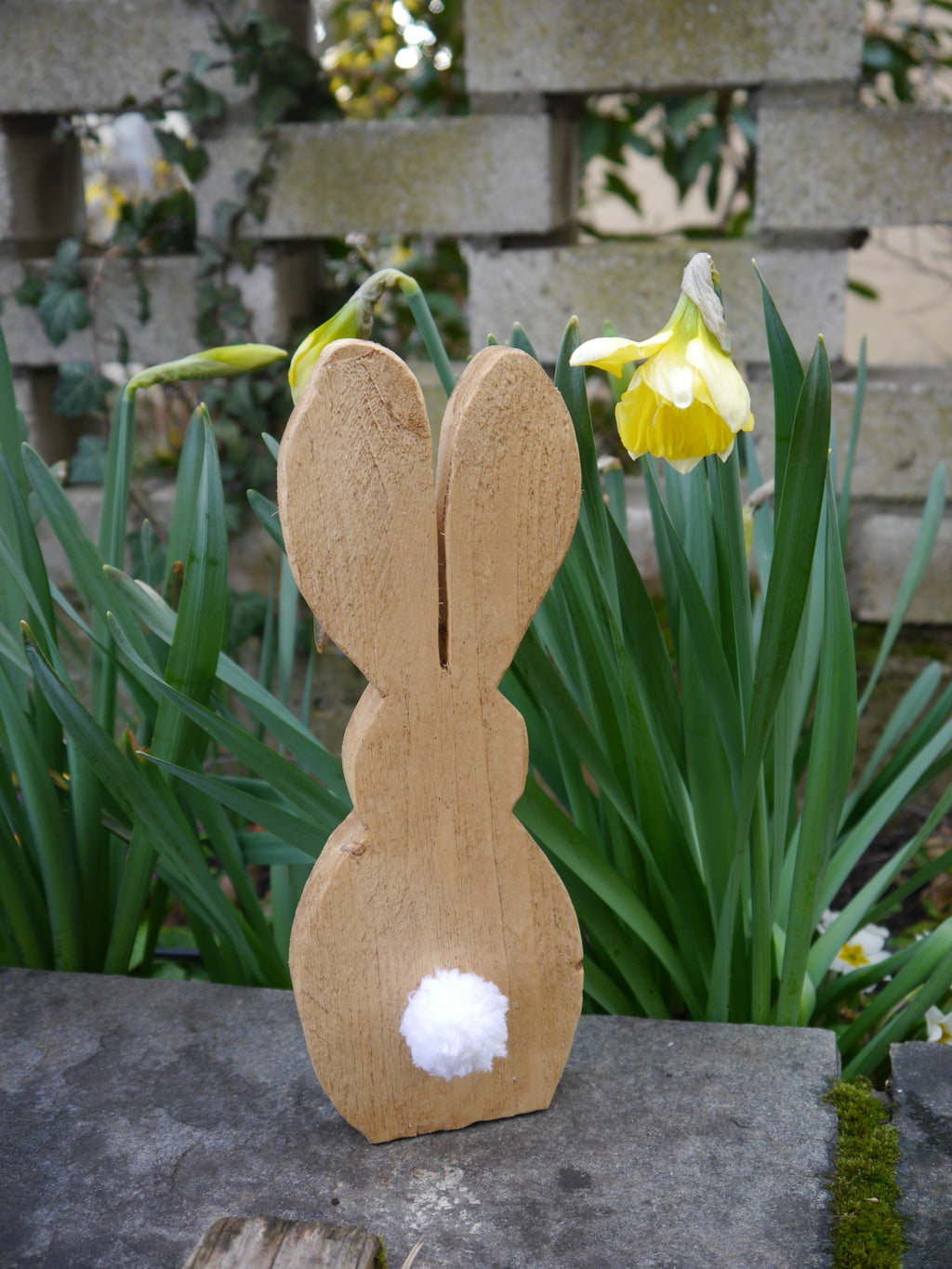 große Osterhasen, Holzhasen, Dekohasen, Ostern, Frühling, Dekoration Haustüre, Osterdekoration Haustüre