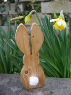 große Osterhasen, Holzhasen, Dekohasen, Ostern, Frühling, Dekoration Haustüre, Osterdekoration Haustüre