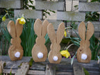 große Osterhasen, Holzhasen, Dekohasen, Ostern, Frühling, Dekoration Haustüre, Osterdekoration Haustüre