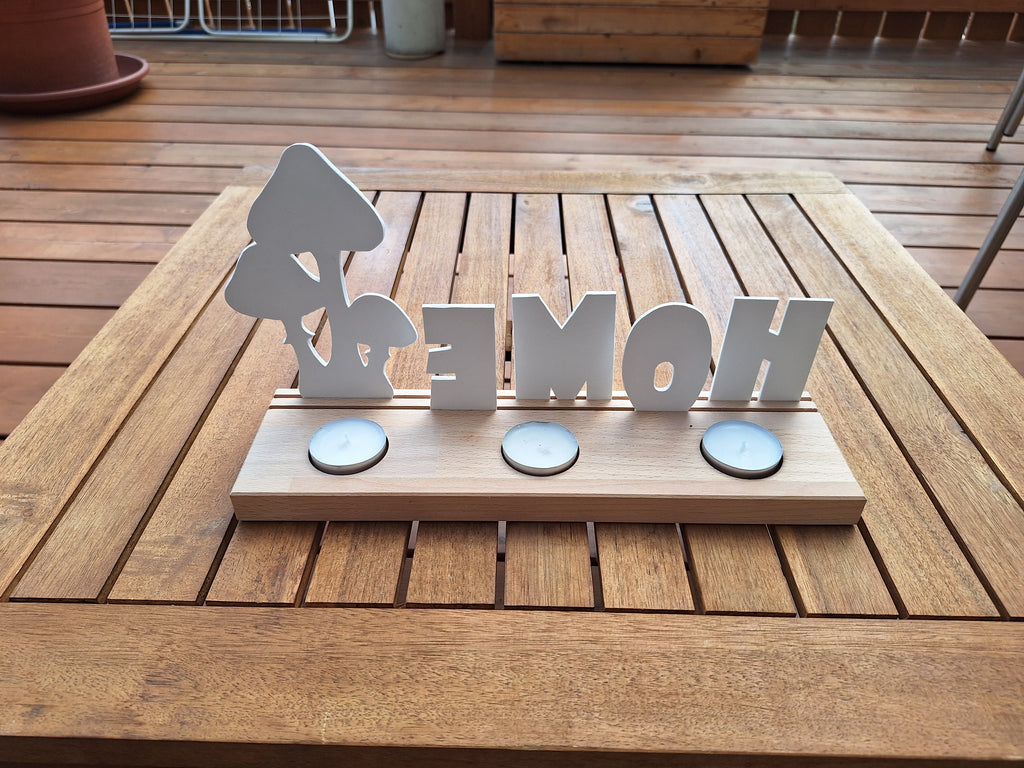 Lichtleiste Home, Dekoleiste, Lichdekoration, Fensterdeko, Kerzen Dekoration, Geschenk