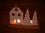 Lichterdorf, Lichthaus, Lichthäuser, Dekoleiste, Licht Dekoration, Kerze, Geschenk
