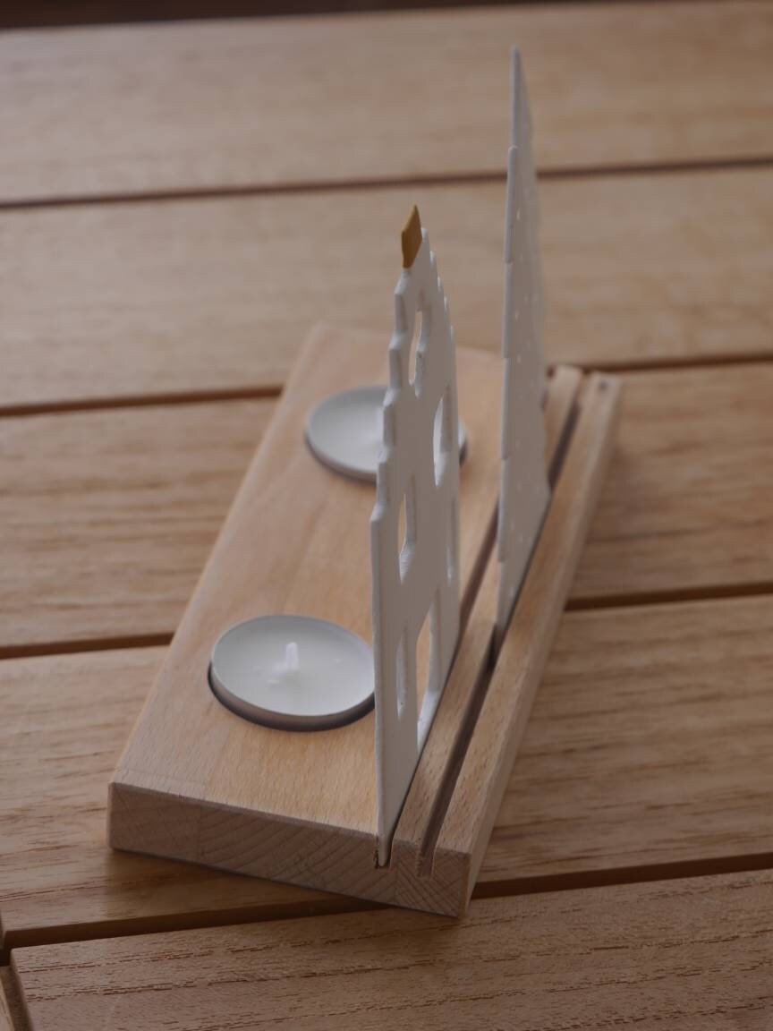 Lichterdorf, Lichthaus, Lichthäuser, Dekoleiste, Licht Dekoration, Kerze, Geschenk
