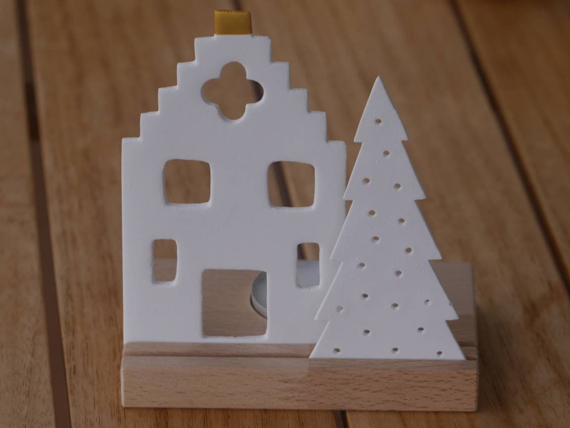 Lichthaus / Lichterhaus / Deko Objekt / Lichtleiste / Kerze / Geschenk