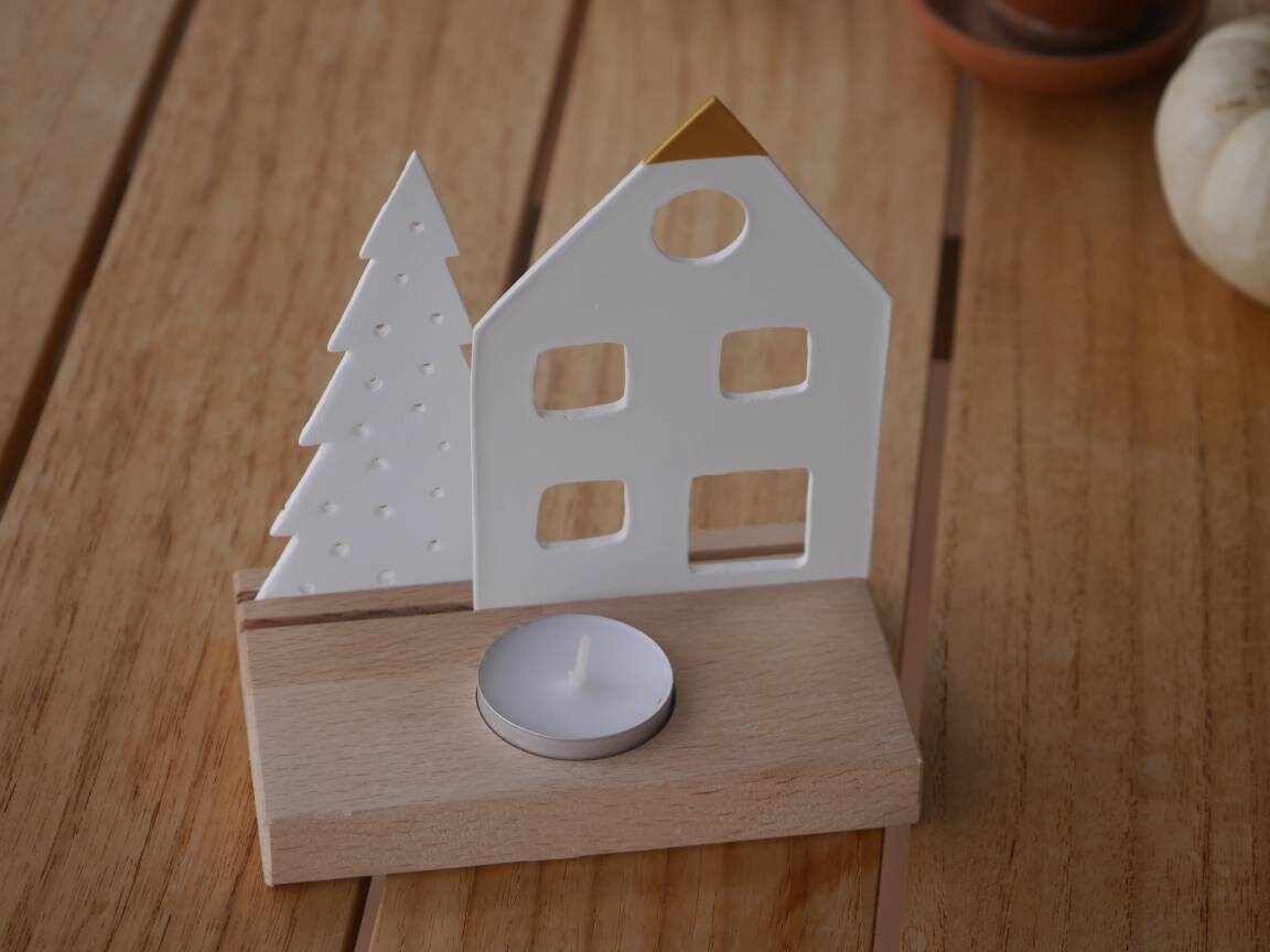 Lichthaus / Lichterhaus / Deko Objekt / Lichtleiste / Kerze / Geschenk
