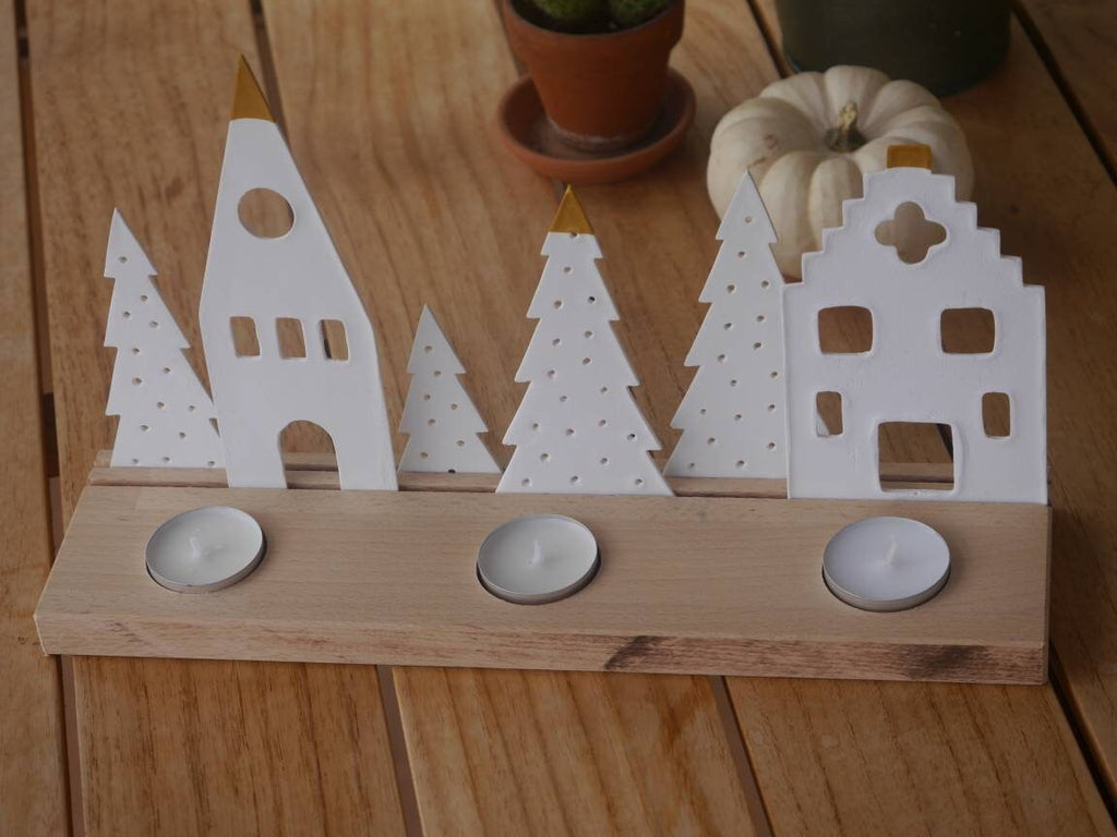 Lichterdorf, Lichthaus, Lichthäuser, Weihnachtsdorf, Weihnachtsdeko, Lichtobjekt, Kerzen Dekoration, Fensterdekoration, Geschenk