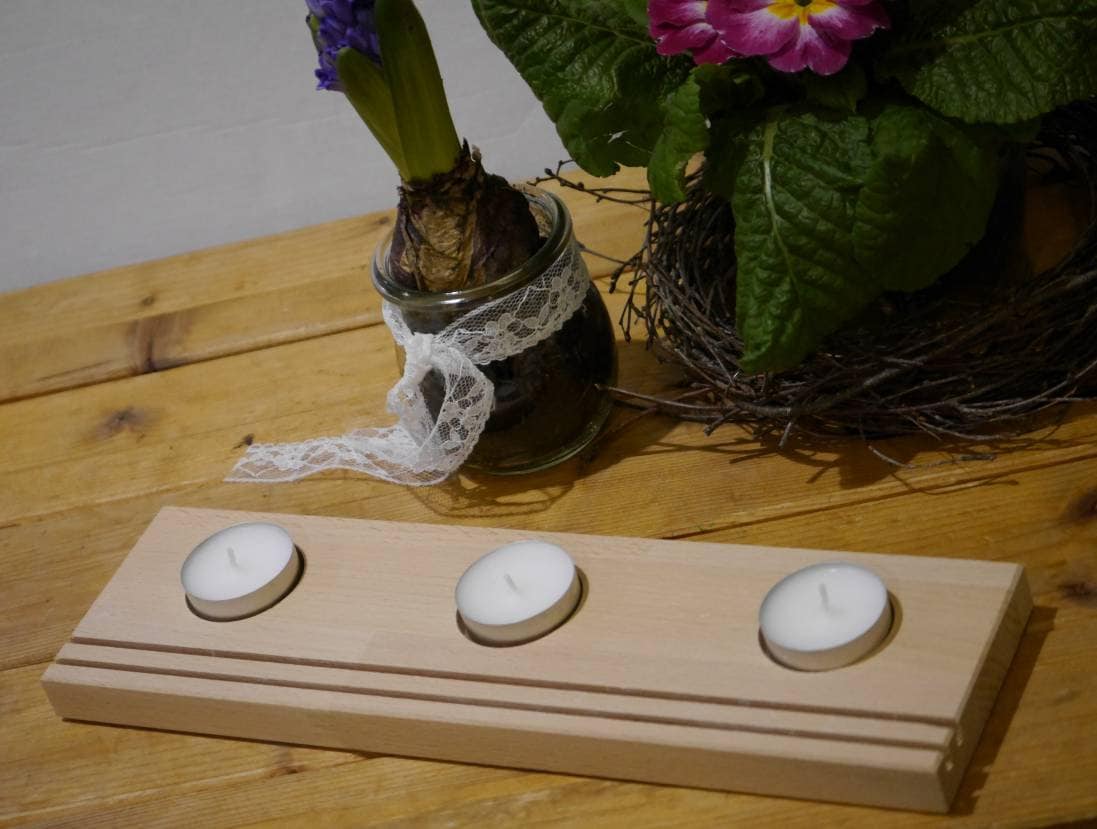 Lichtleiste Ostern, Osterdeko, Osterkerze, Dekoleiste
