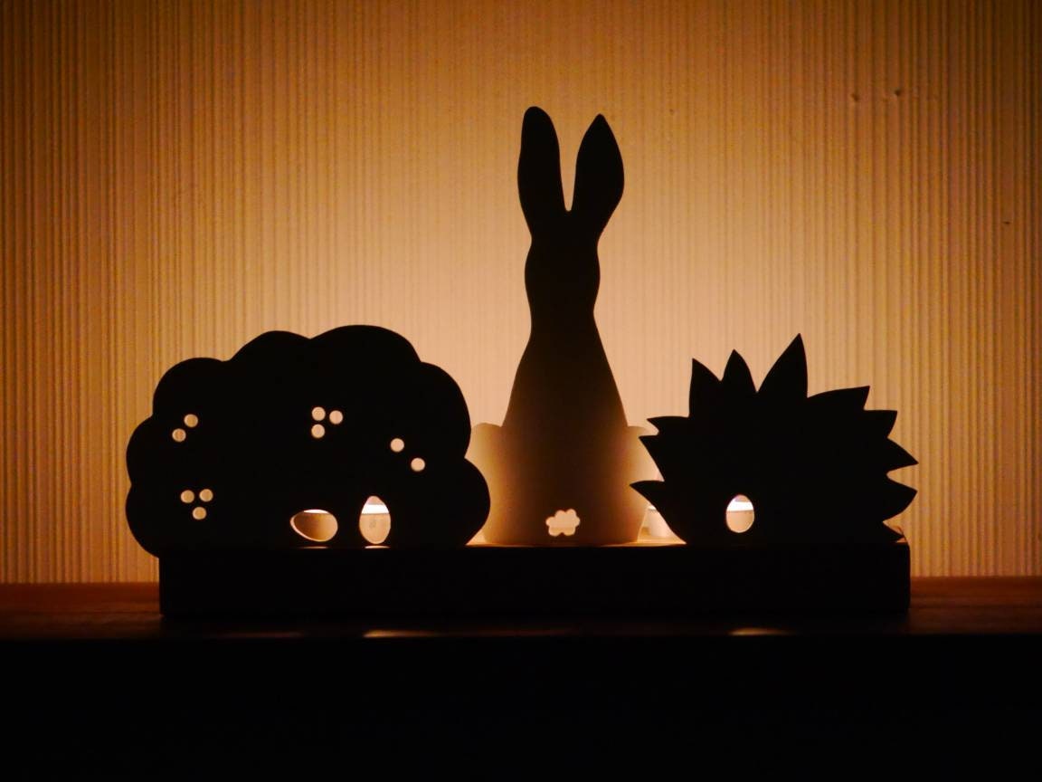 Lichtleiste "kleiner Ostergruß", Osterlicht, Lichtleiste, Osterkerze, Teelicht