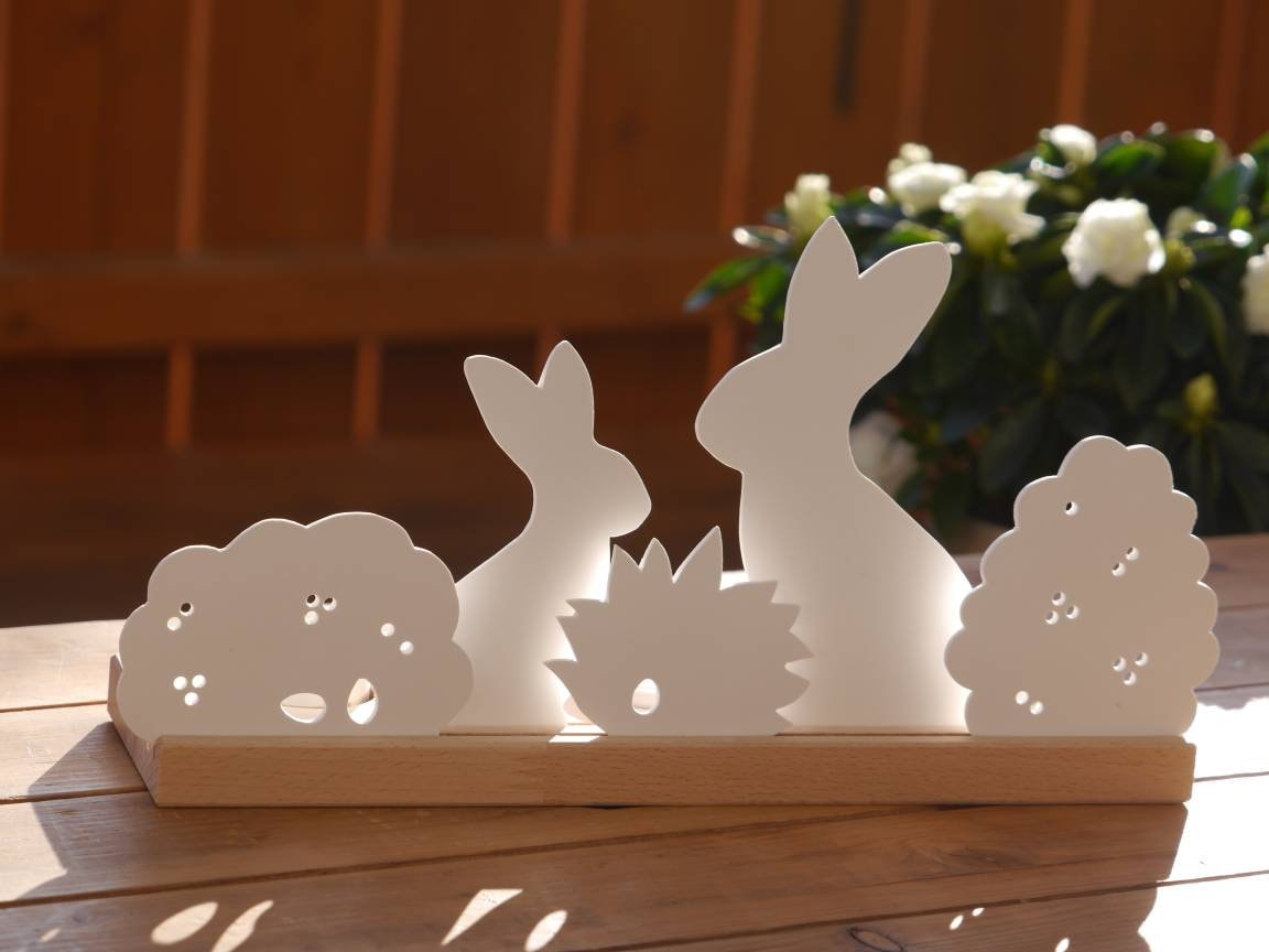 Lichtleiste Ostern, Osterdeko, Osterkerze, Dekoleiste