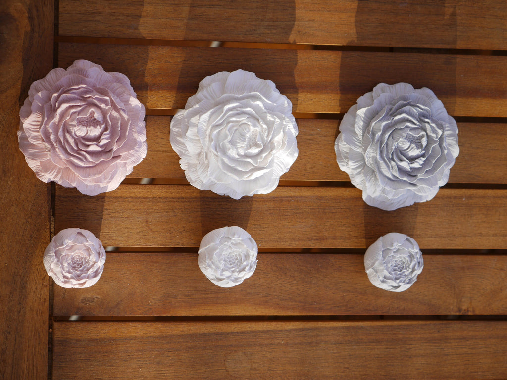 Deko Rose, Pfingstrose, Rosenset, 100025