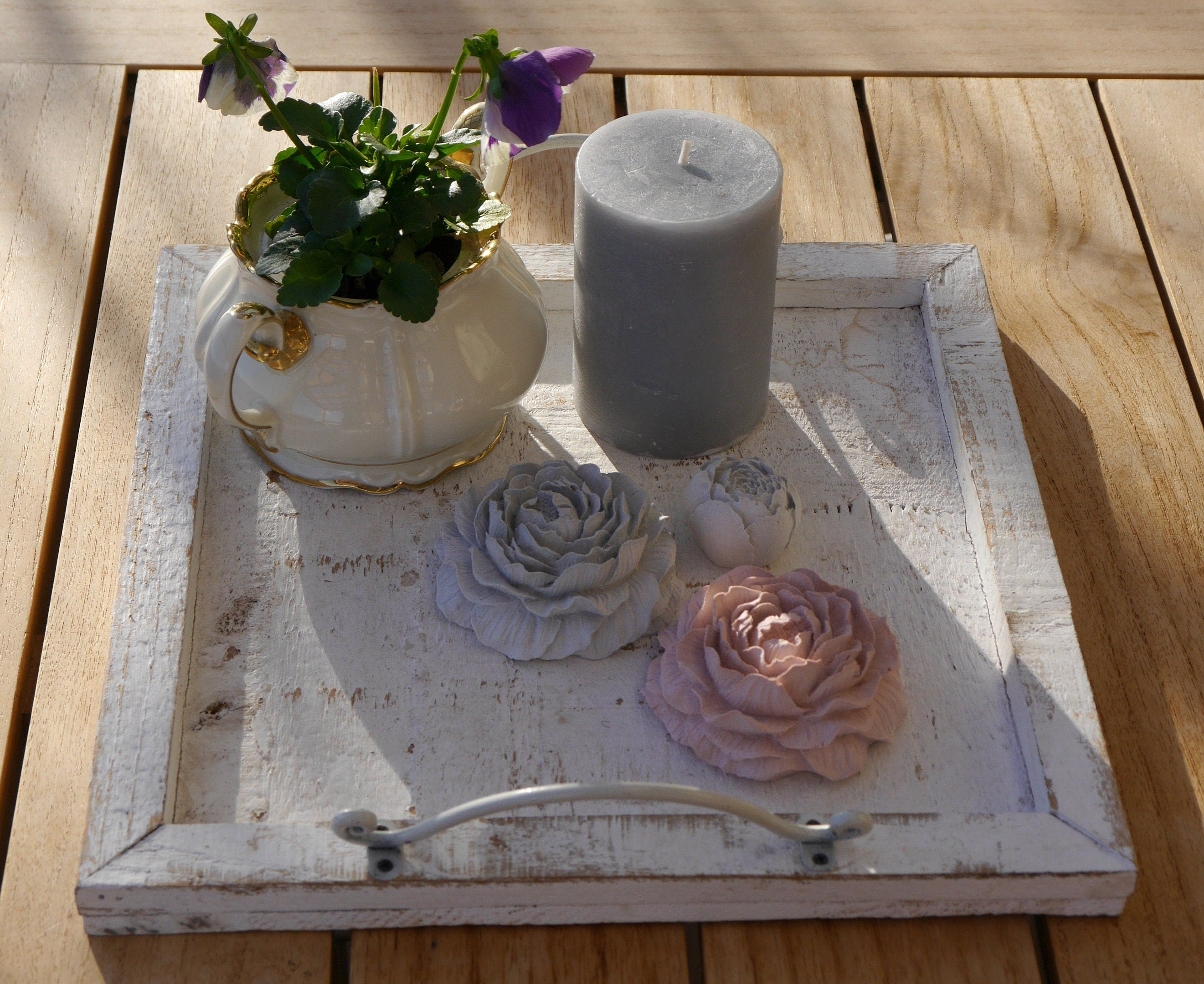Deko Rose, Pfingstrose, Rosenset, 100025
