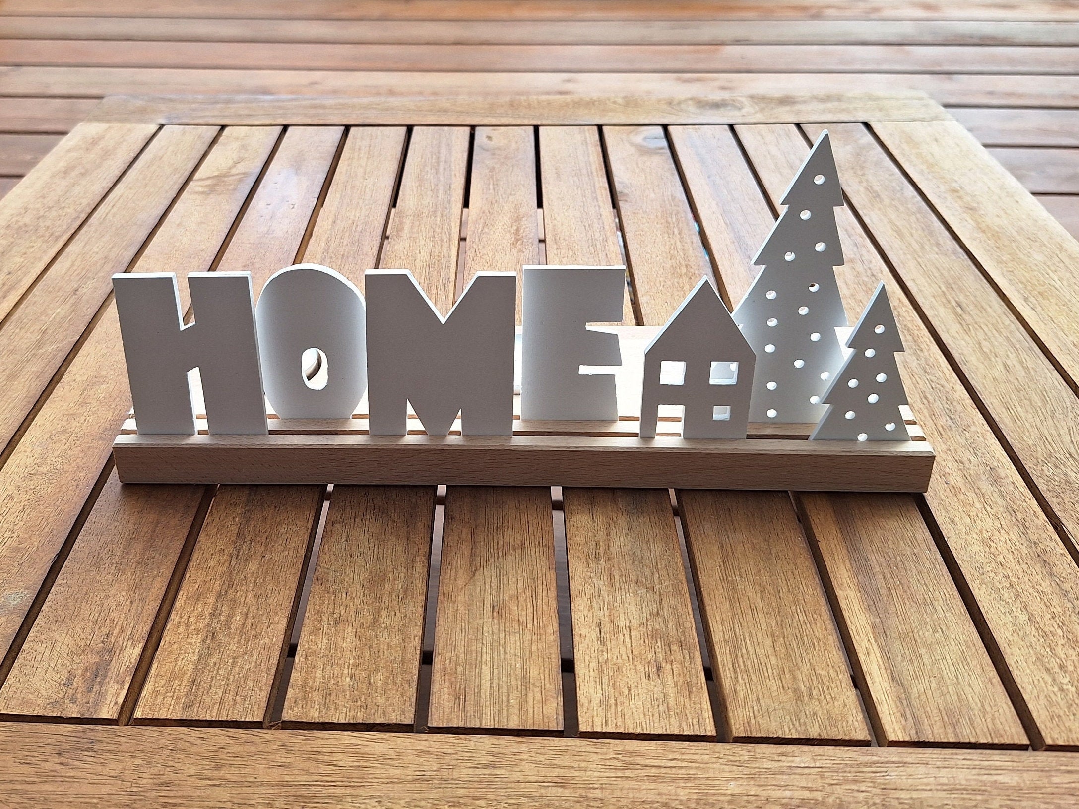 Lichtleiste Home, Dekoleiste, Lichdekoration, Fensterdeko, Kerzen Dekoration, Geschenk