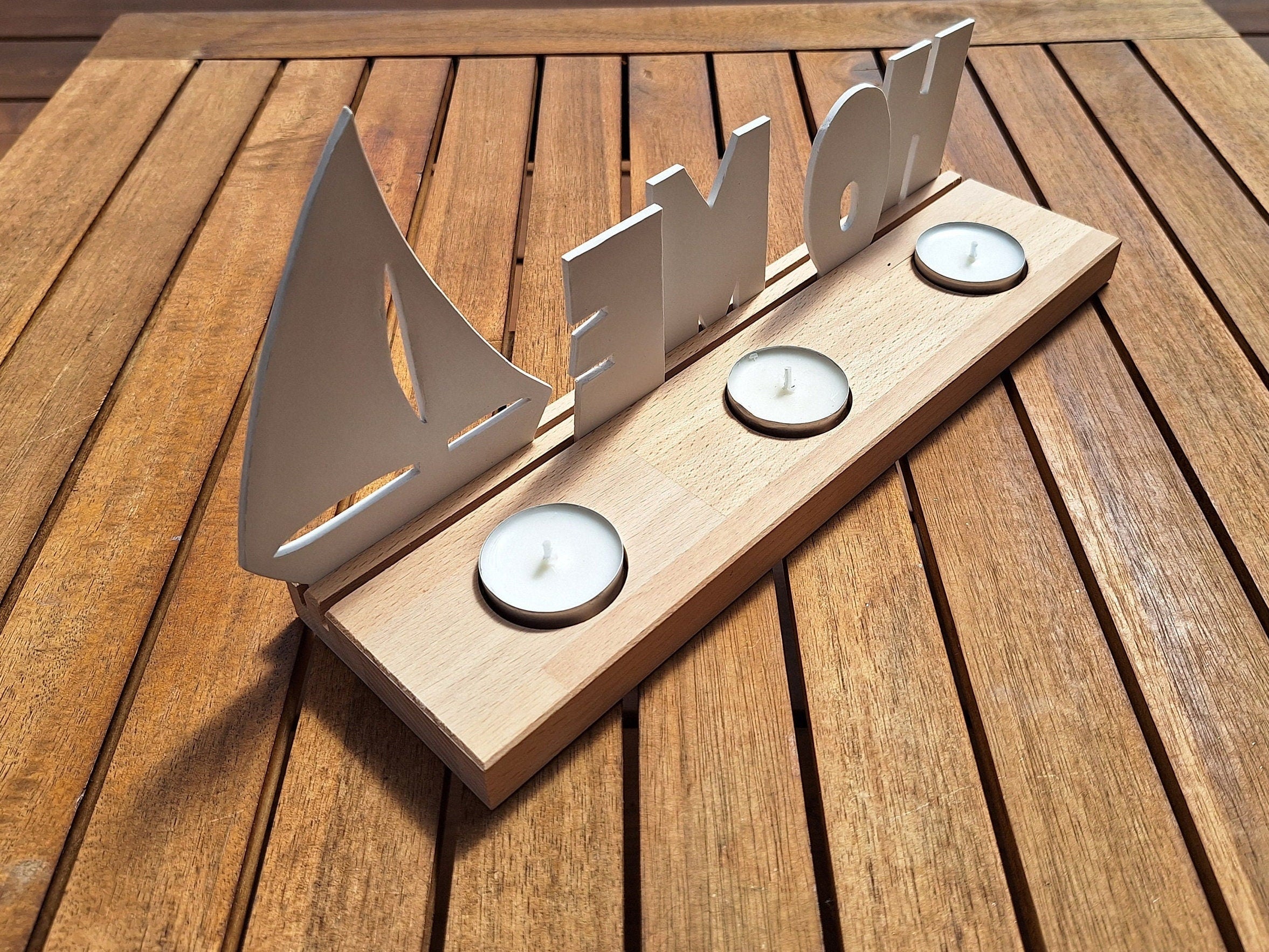 Lichtleiste Home, Dekoleiste, Lichdekoration, Fensterdeko, Kerzen Dekoration, Geschenk
