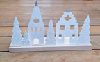 Lichterdorf, Lichthaus, Lichthäuser, Dekoleiste, Lichtobjekt, Kerzen Dekoration, Fensterdekoration, Geschenk