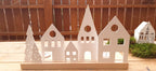Lichterdorf, Lichthaus, Lichthäuser, Dekoleiste, Lichtobjekt, Kerzen Dekoration, Fensterdekoration, Geschenk
