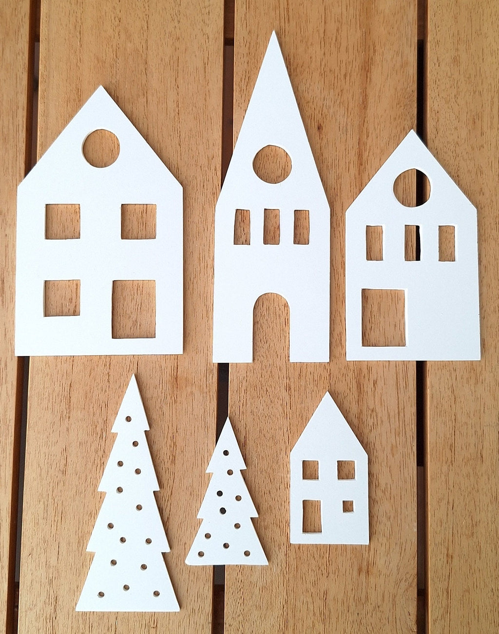 Lichterdorf, Lichthaus, Lichthäuser, Dekoleiste, Lichtobjekt, Kerzen Dekoration, Fensterdekoration, Geschenk