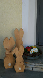 große Osterhasen, Holzhasen, Dekohasen, Ostern, Frühling, Dekoration Haustüre, Osterdekoration Haustüre, 100015