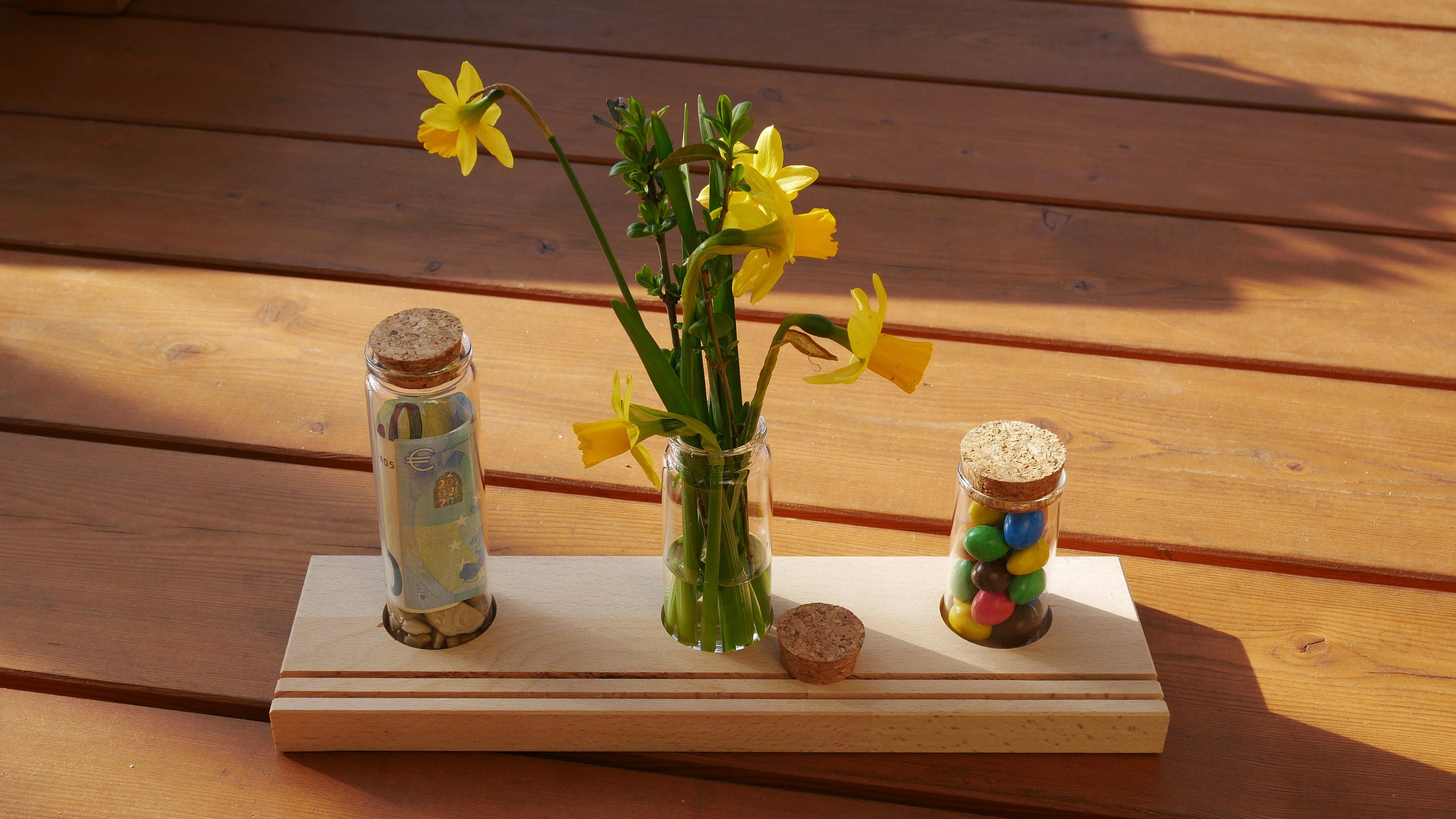 Vase,Lichtleiste, Lichthäuser, Dekoleiste, Lichtobjekt, Kerzen Dekoration