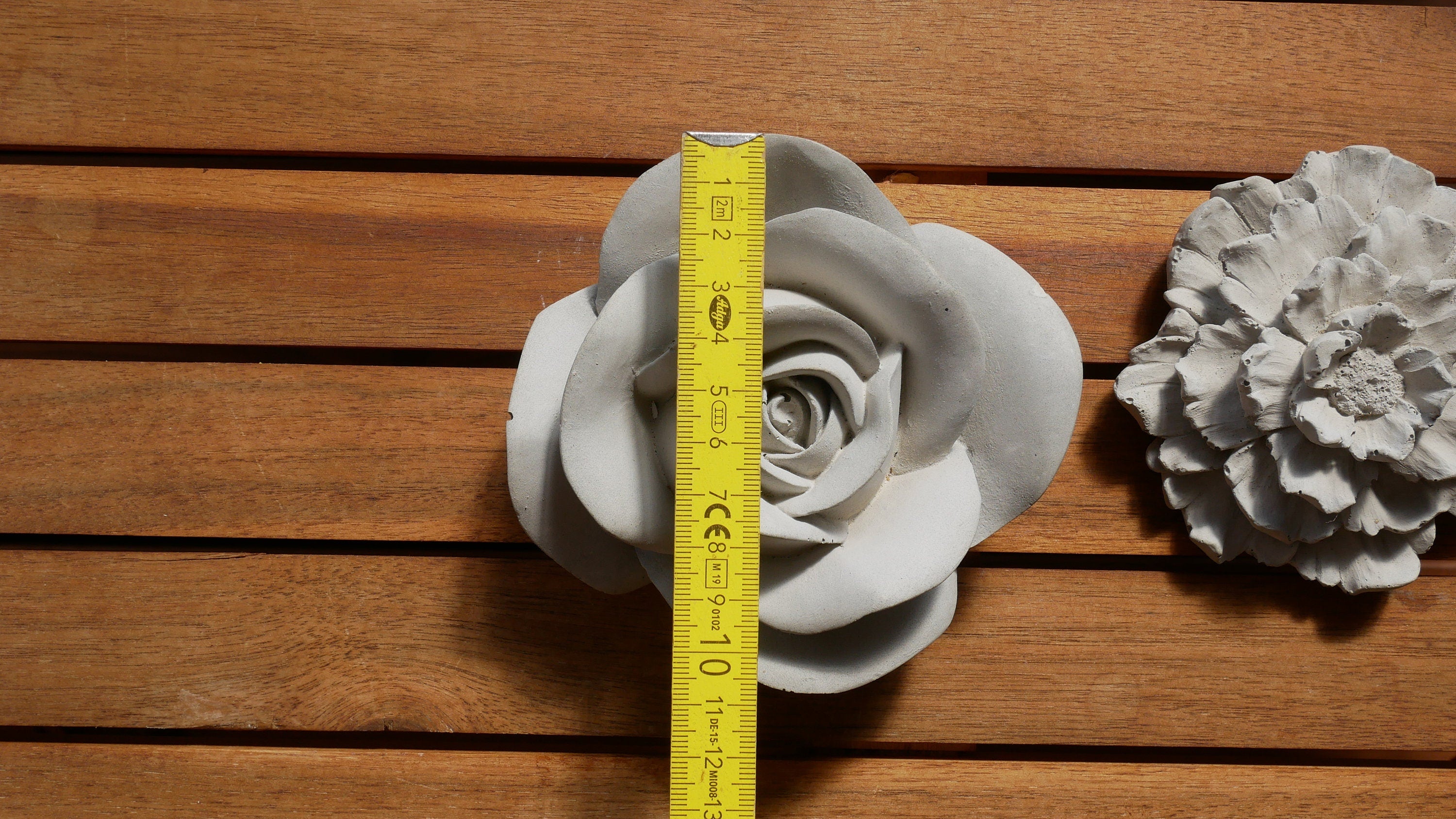 Deko Rose, Beton Rose, Gartendeko, Rose für den Garten