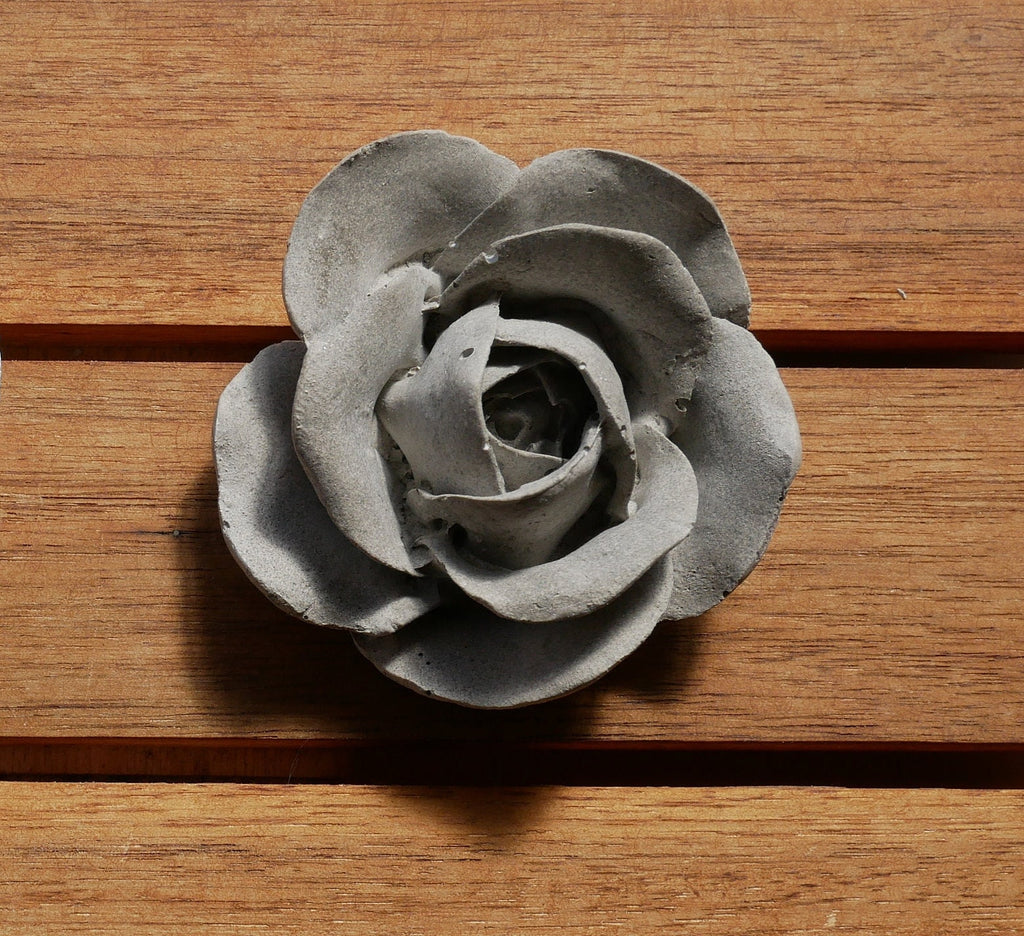 Deko Rose, Beton Rose, Gartendeko, Rose für den Garten