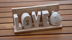 Buchstabenleiste, Raysin Buchstaben, Dekoration, Geschenk, Tischdekoration, Namensleiste, Hochzeitsdekoration, Love, Hope, Moin, Ahoi