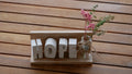 Buchstabenleiste, Raysin Buchstaben, Dekoration, Geschenk, Tischdekoration, Namensleiste, Hochzeitsdekoration, Love, Hope, Moin, Ahoi