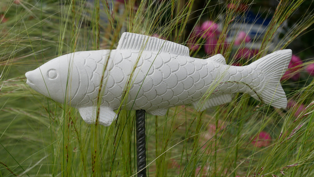 Deko Fisch, Beton Fisch, Gartendeko, Deko für den Garten, Dekoration, Fischschwarm, 100019