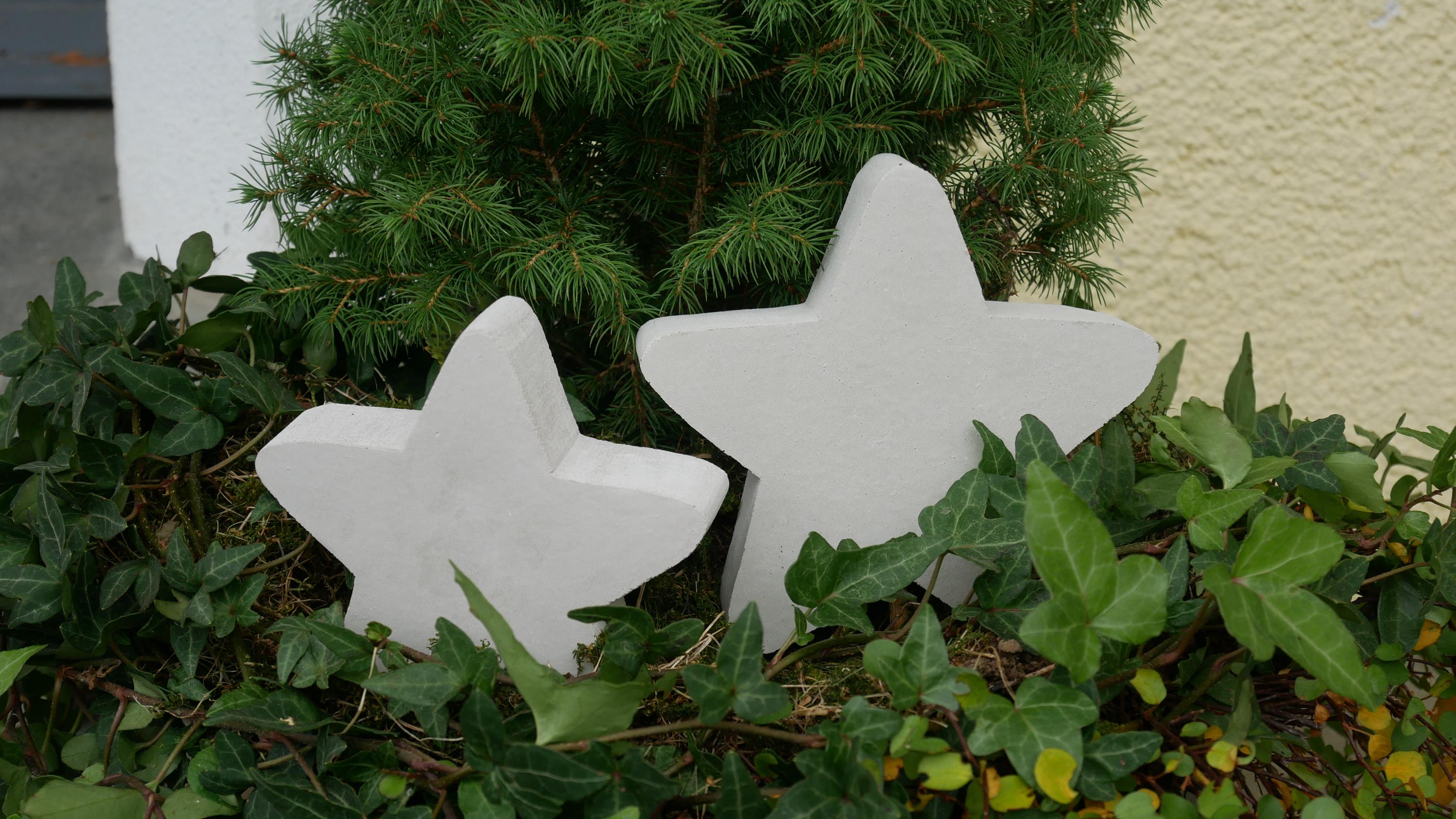 Deko Stern, Beton Stern, Gartendeko, Deko für den Garten, Dekoration, Stern, Weihnachtsdekoration, Weihnachten, Deko für die Haustüre