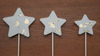 Blumenstecker, kleines Geschenk, nette Botschaft, Mitbringsel, Stern, Weihnachtsgeschenk, Weihnachtsdeko