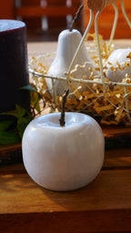 Deko Obst, Beton Obst, Gartendeko, Apfel, Birne für den Garten, Dekoration, Herbst, Herbstdeko, Obst aus Beton