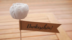 grauer Beton Blumenstecker, kleines Geschenk, nette Botschaft, Mitbringsel