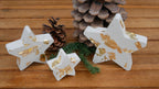 Deko Stern, Beton Stern, Weihnachtsdekoration, Weihnachten Stern, Tischdeko Weihnachten, Betonstern mit Blattgold