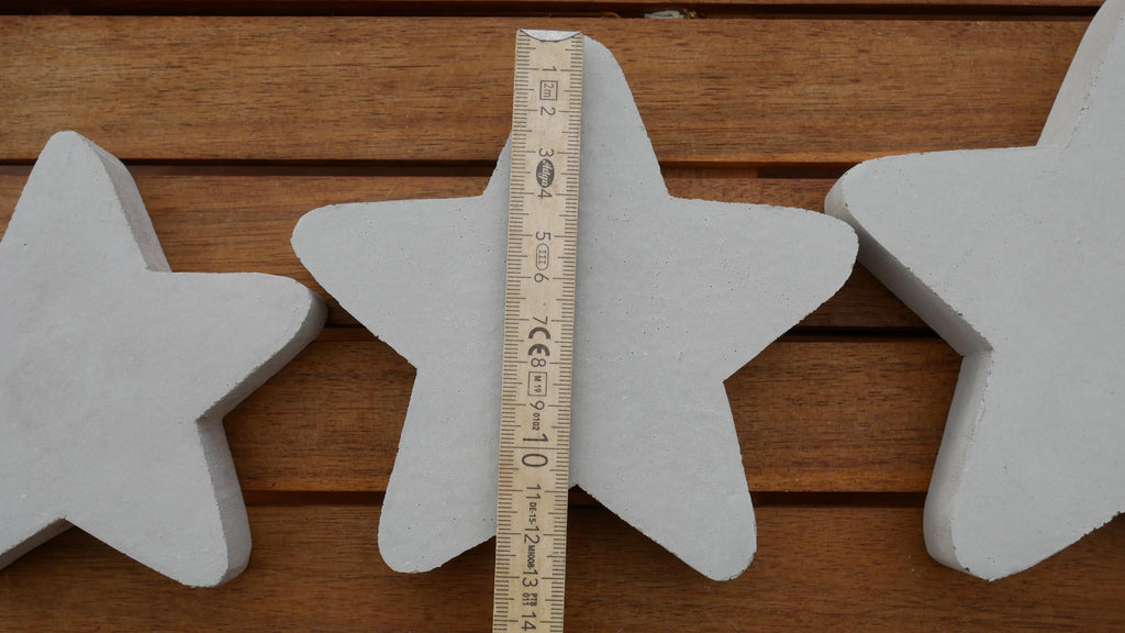 Deko Stern, Beton Stern, Gartendeko, Deko für den Garten, Dekoration, Stern, Weihnachtsdekoration, Weihnachten, Deko für die Haustüre