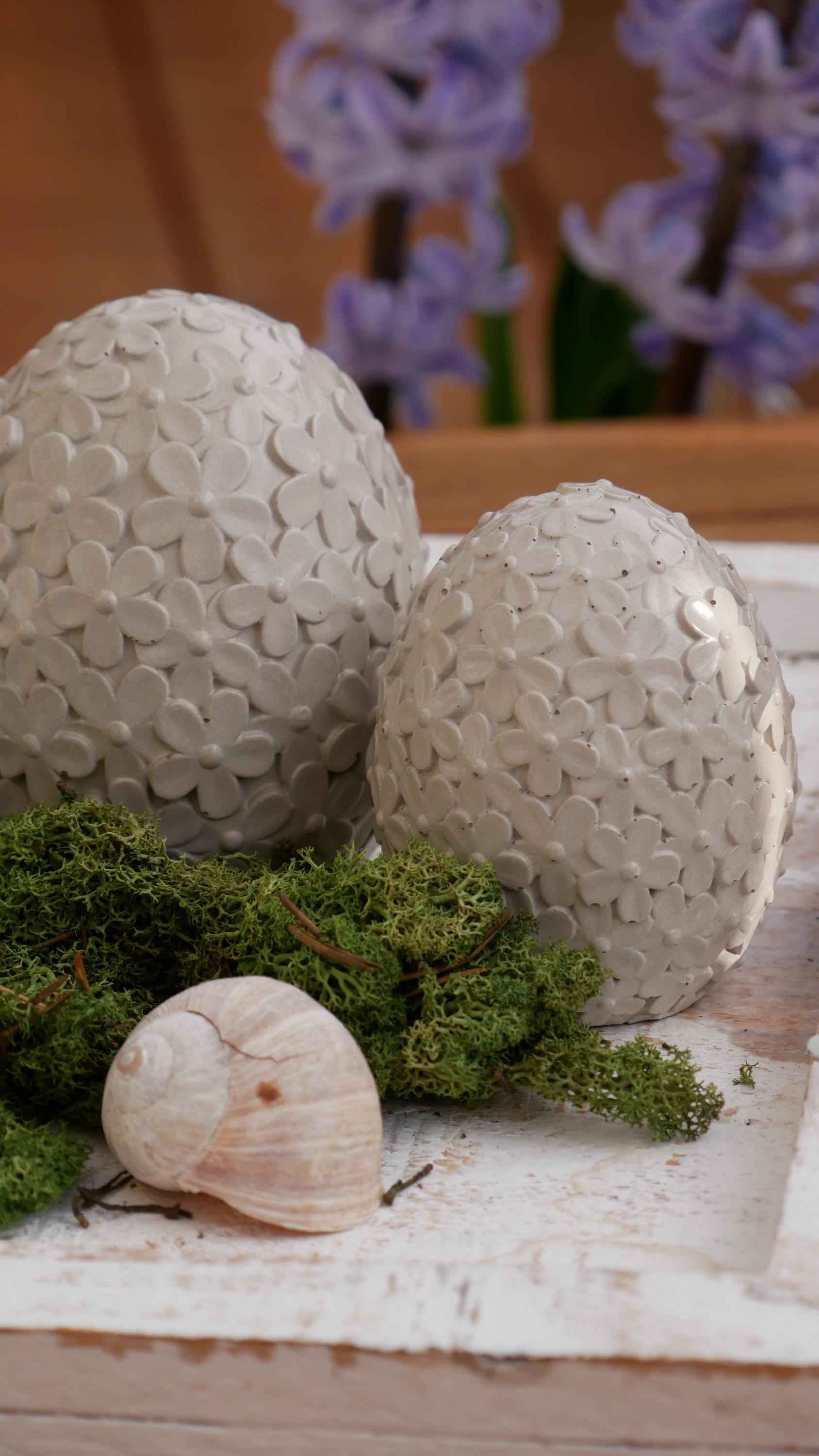 Osterei Beton, Deko Ei, Beton Ei, Gartendeko, Ei für den Garten, Osterdekoration