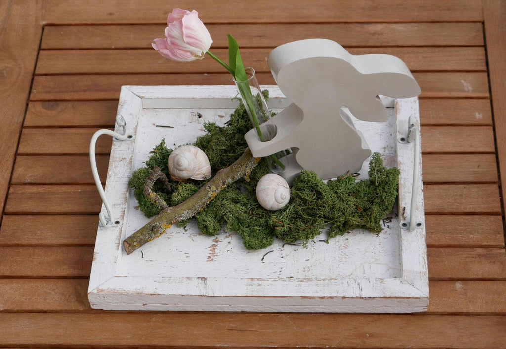 Deko Hase, Beton Hase, Gartendeko, Osterhase, Betonvase, Vase, Osterdeko