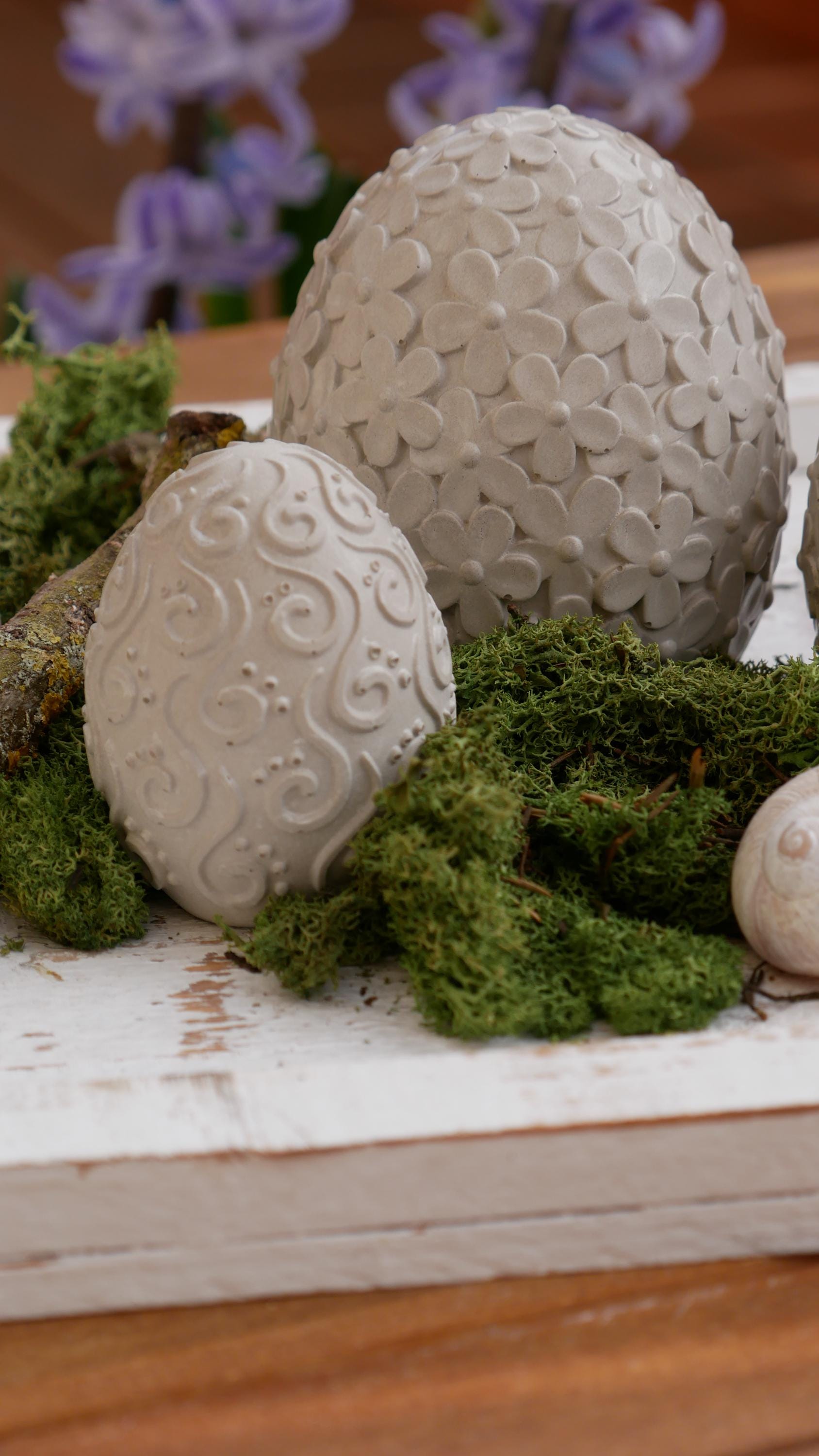 Osterei Beton, Deko Ei, Beton Ei, Gartendeko, Ei für den Garten, Osterdekoration