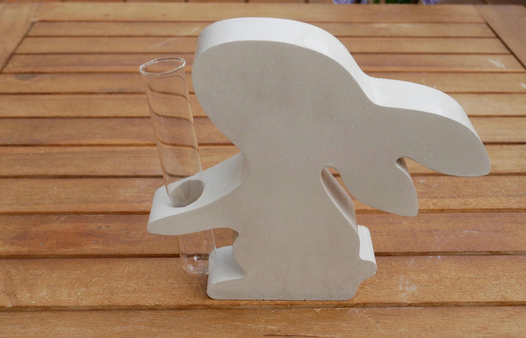 Deko Hase, Beton Hase, Gartendeko, Osterhase, Betonvase, Vase, Osterdeko