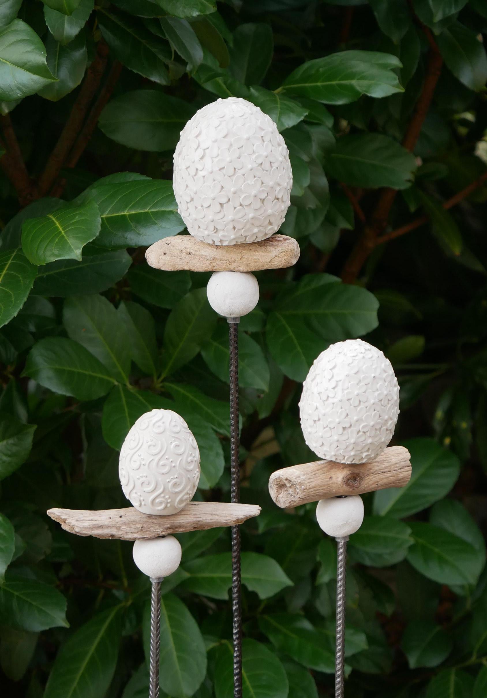 Osterei Beton, Deko Ei, Beton Ei, Gartendeko, Ei für den Garten, Oster Dekoration,