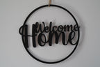 Türkranz Welcome Home, Türdeko, Blumenkranz, Wanddekoration, Türschild