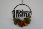 Türkranz Welcome Home, Türdeko, Blumenkranz, Wanddekoration, Türschild