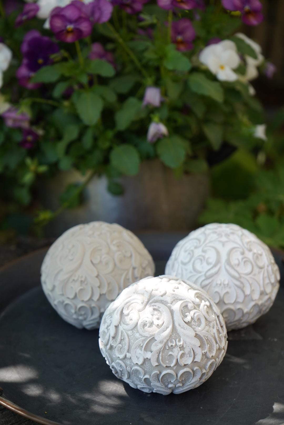 Deko Kugel, Beton Kugel, Gartendeko, Kugel für den Garten, Dekoration, Geschenk, 100013