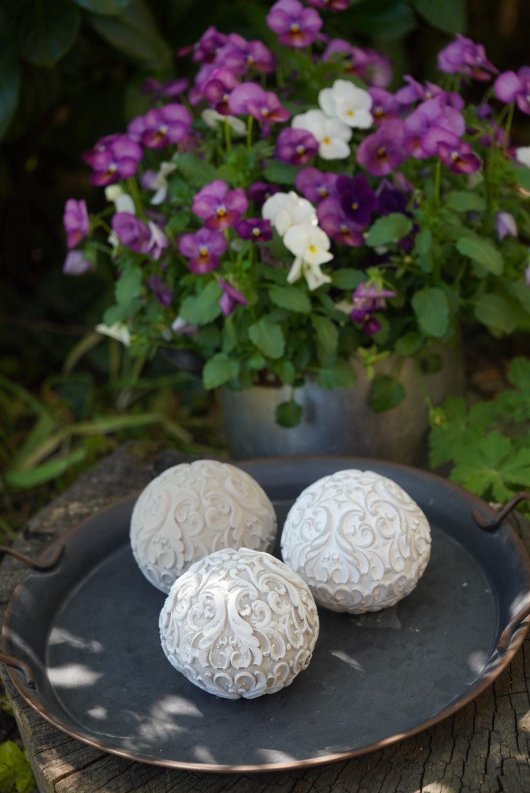 Deko Kugel, Beton Kugel, Gartendeko, Kugel für den Garten, Dekoration, Geschenk, 100013