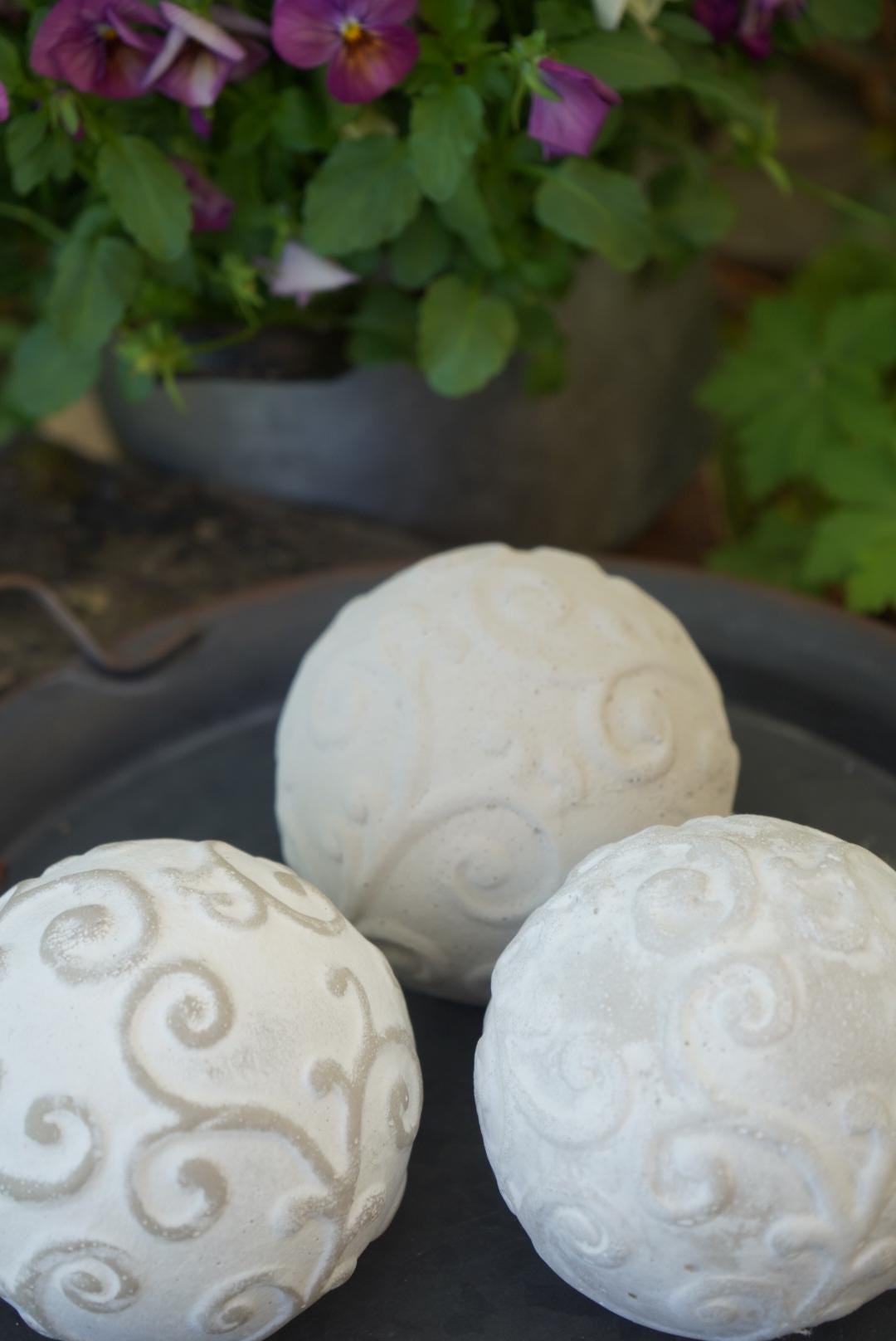 Deko Kugel, Beton Kugel, Gartendeko, Kugel für den Garten, Dekoration, Geschenk, 100005